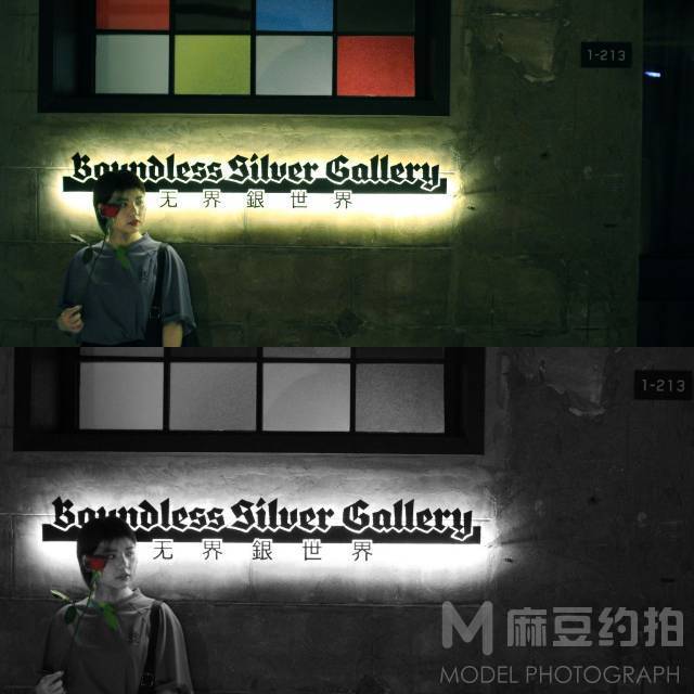 夜景模特