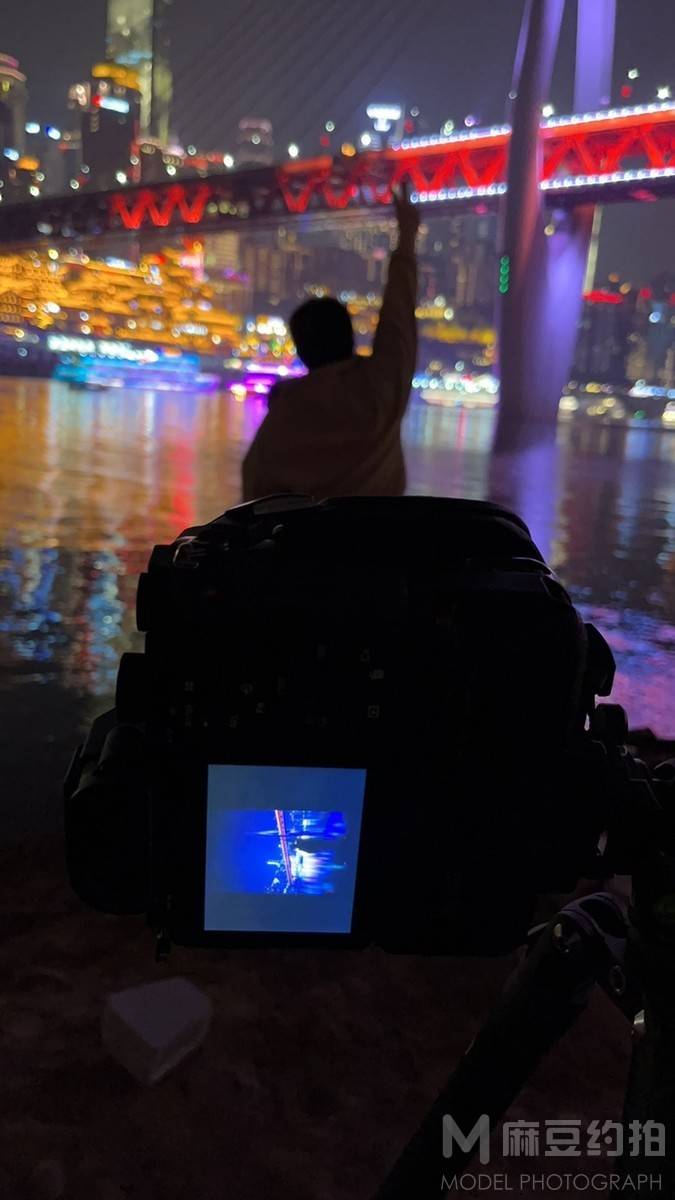 夜景模特