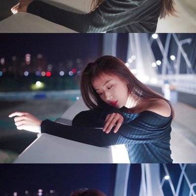 夜景模特