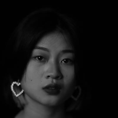 黑白模特