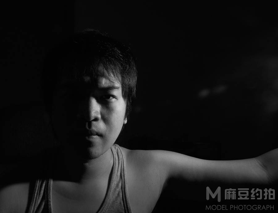 黑白模特