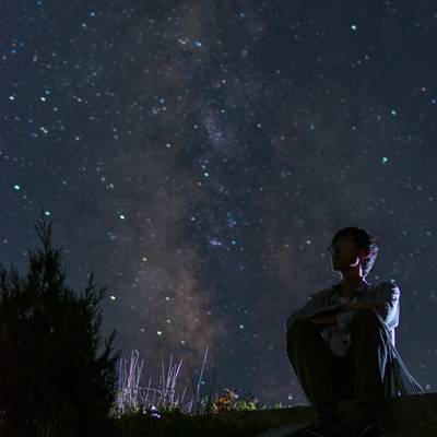 夜景模特