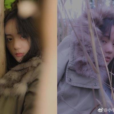 黑白模特