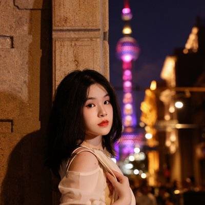 夜景模特