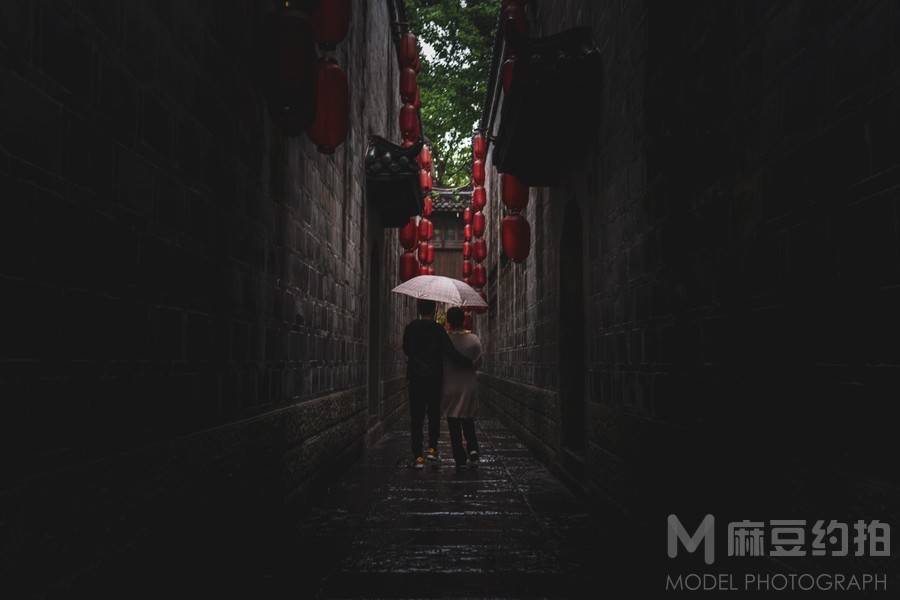 夜景模特