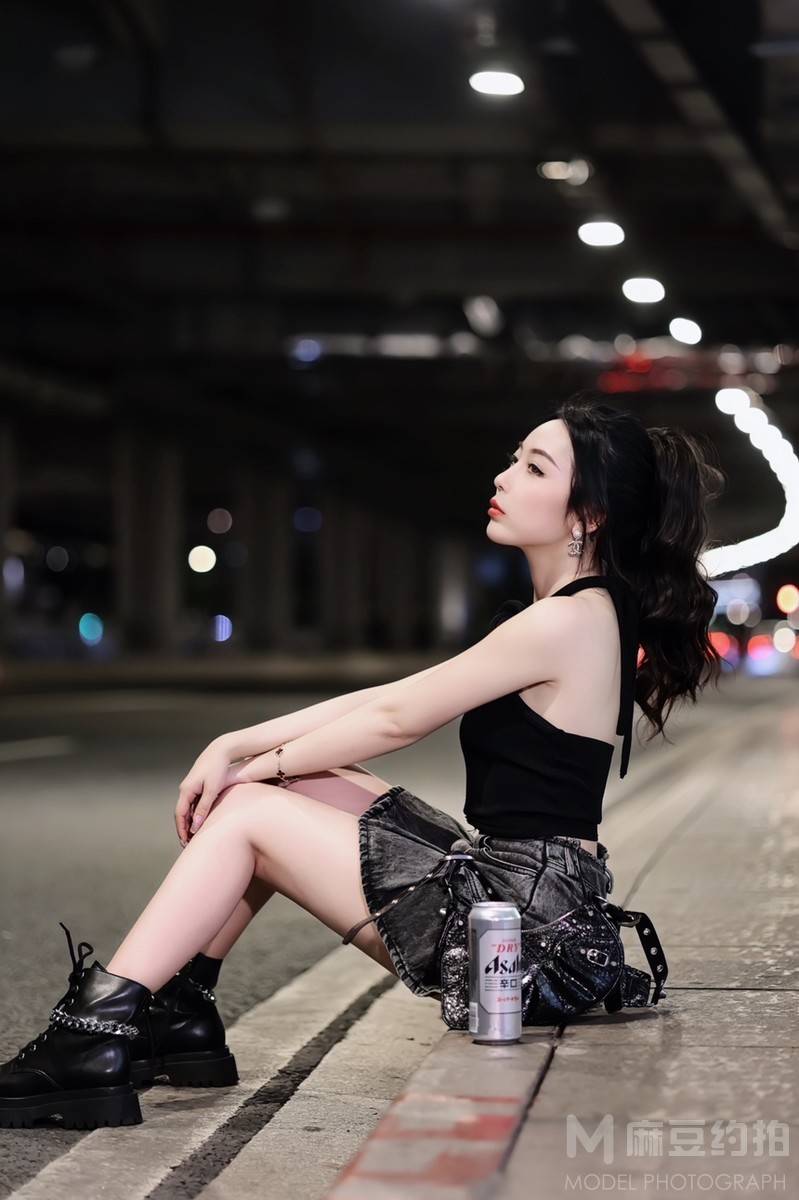 夜景模特