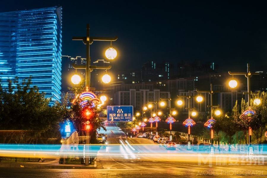 夜景模特