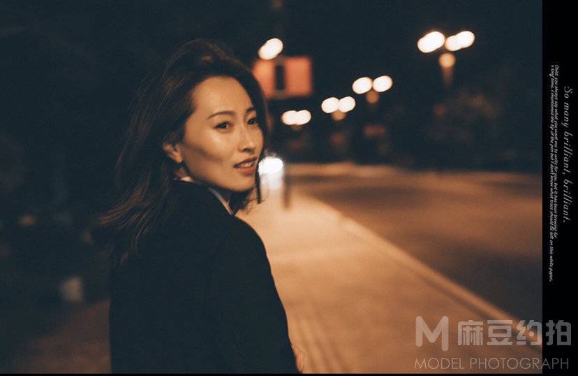 夜景模特
