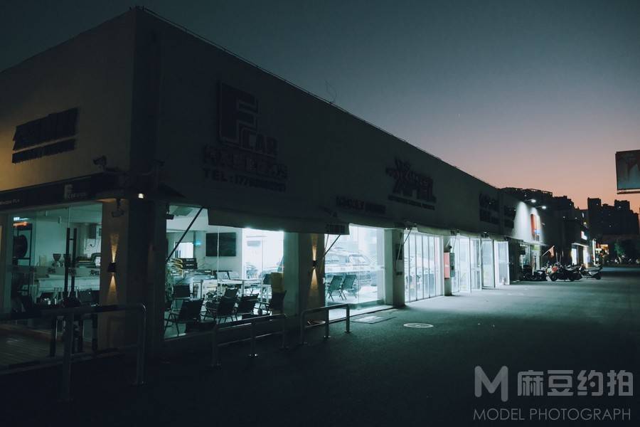 夜景模特