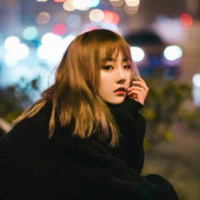 夜景模特