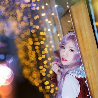 夜景模特