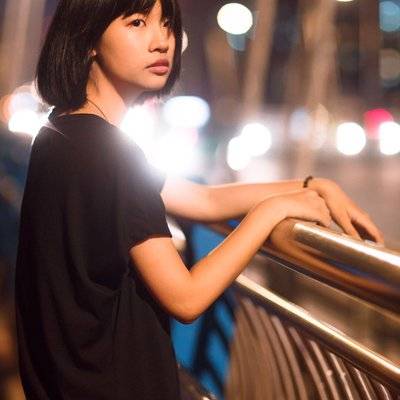夜景模特