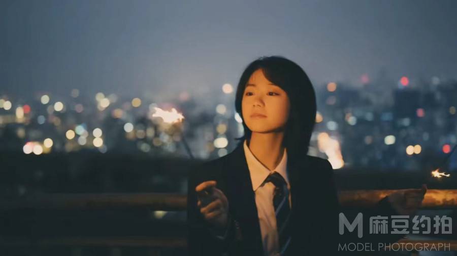 夜景模特