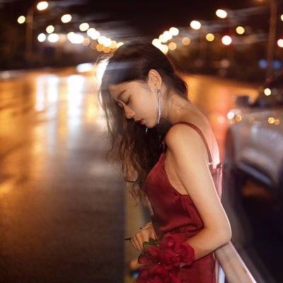 夜景模特