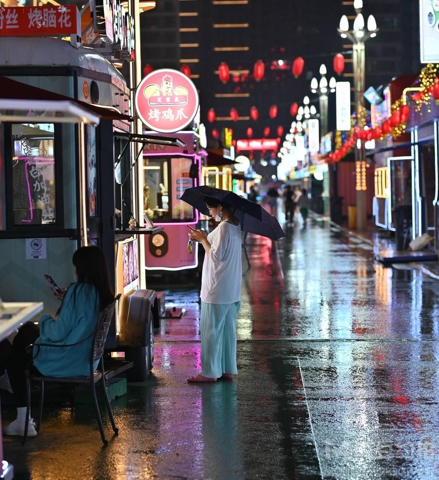 夜景模特