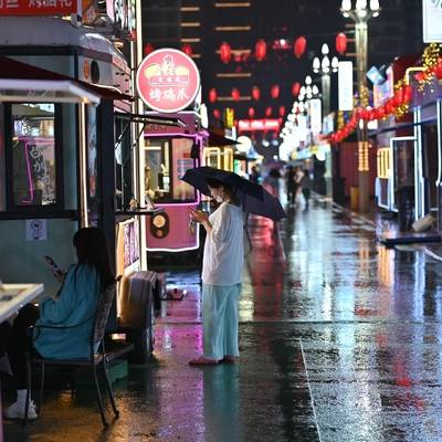 夜景模特