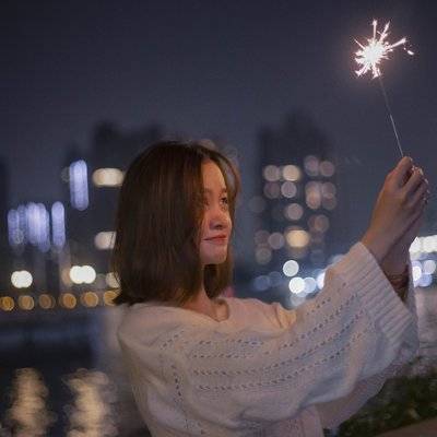 夜景模特