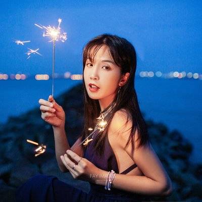 夜景模特