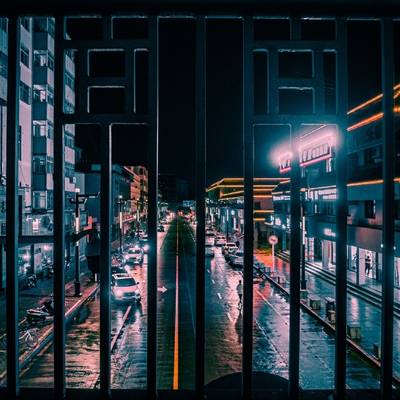 夜景模特