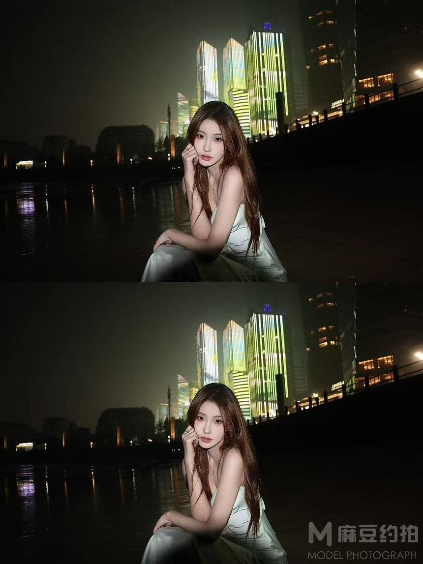 夜景模特
