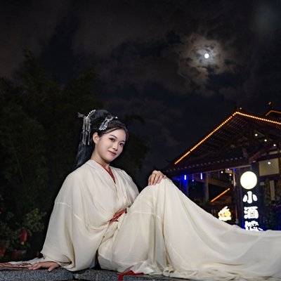 夜景模特