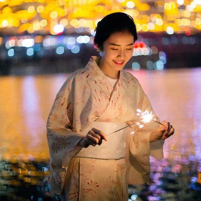 夜景模特