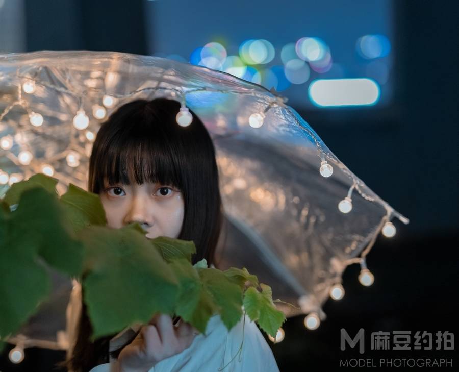 夜景模特