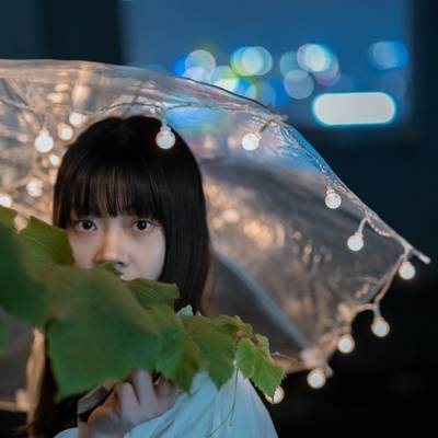 夜景模特