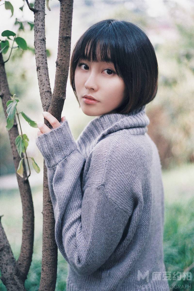 黑白模特