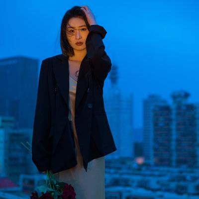 夜景模特
