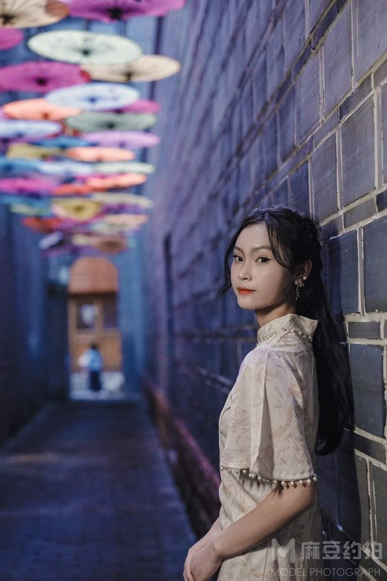 夜景模特