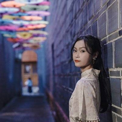 夜景模特