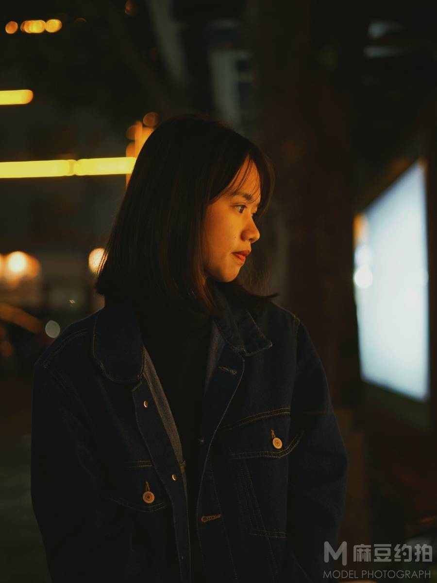 夜景模特