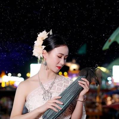 夜景模特