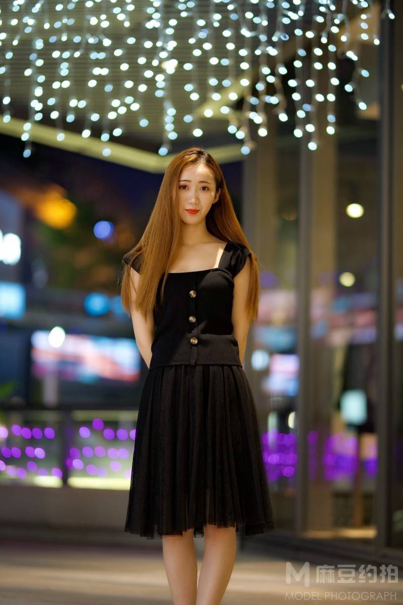 夜景模特