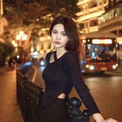 夜景模特
