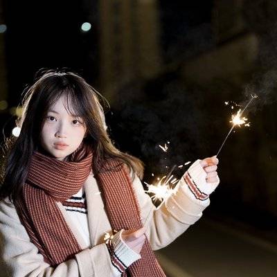 夜景模特