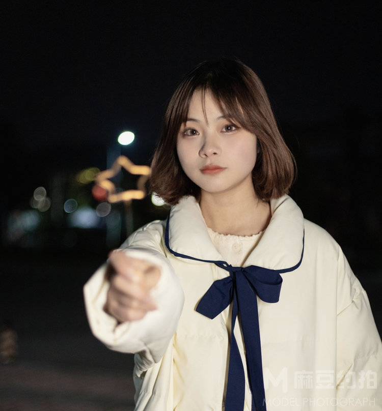 夜景模特