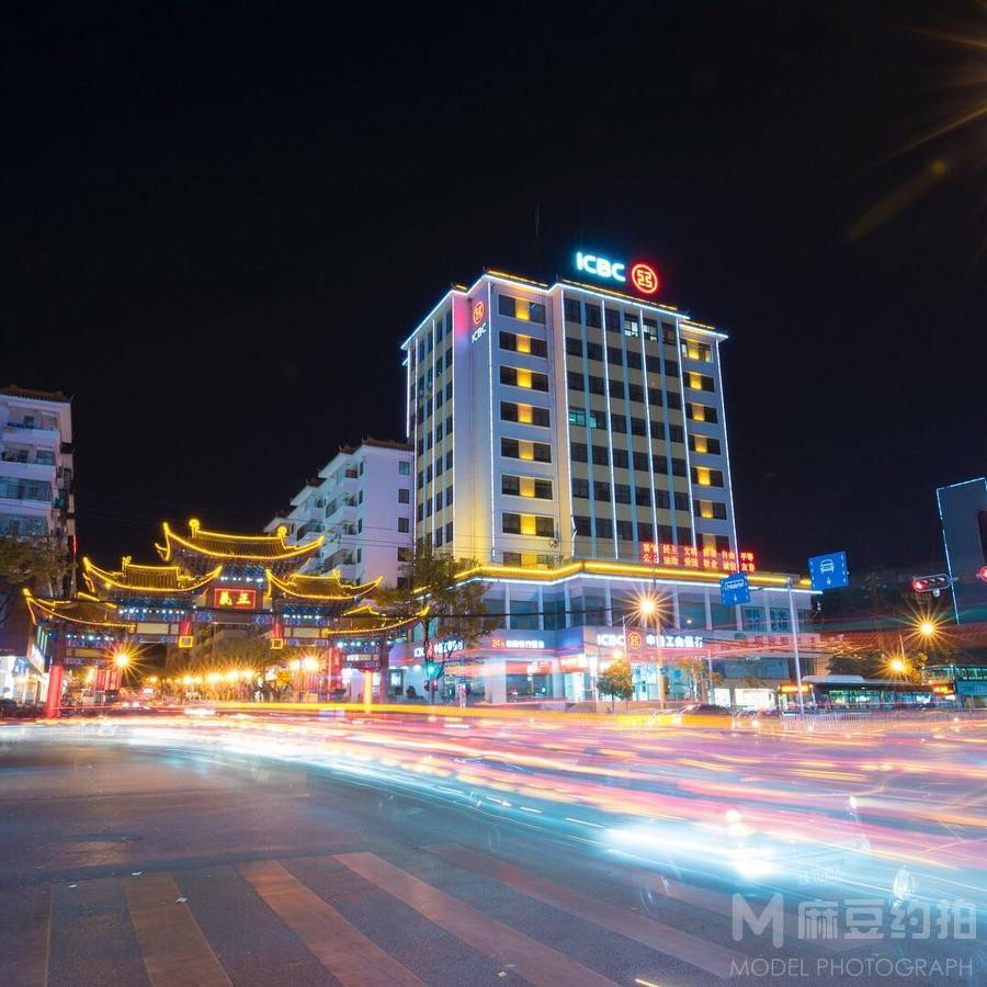 夜景模特