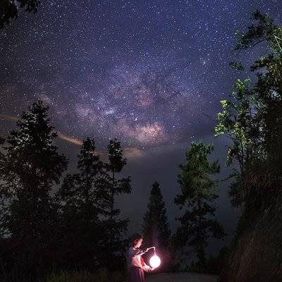 夜景模特