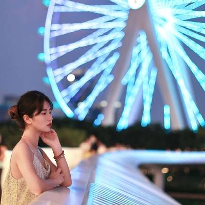 夜景模特