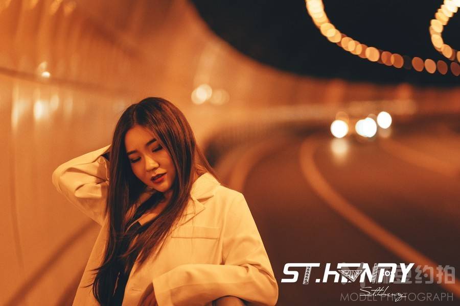夜景模特