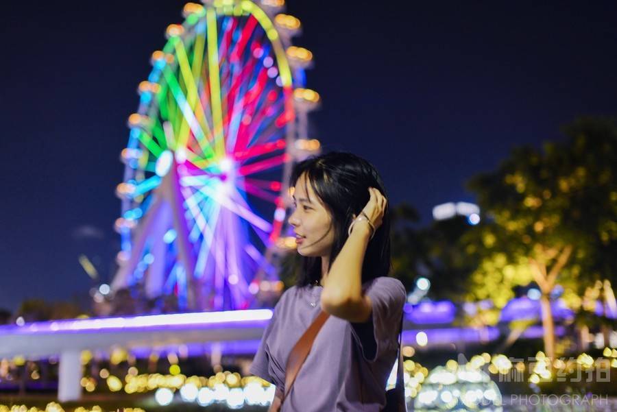 夜景模特