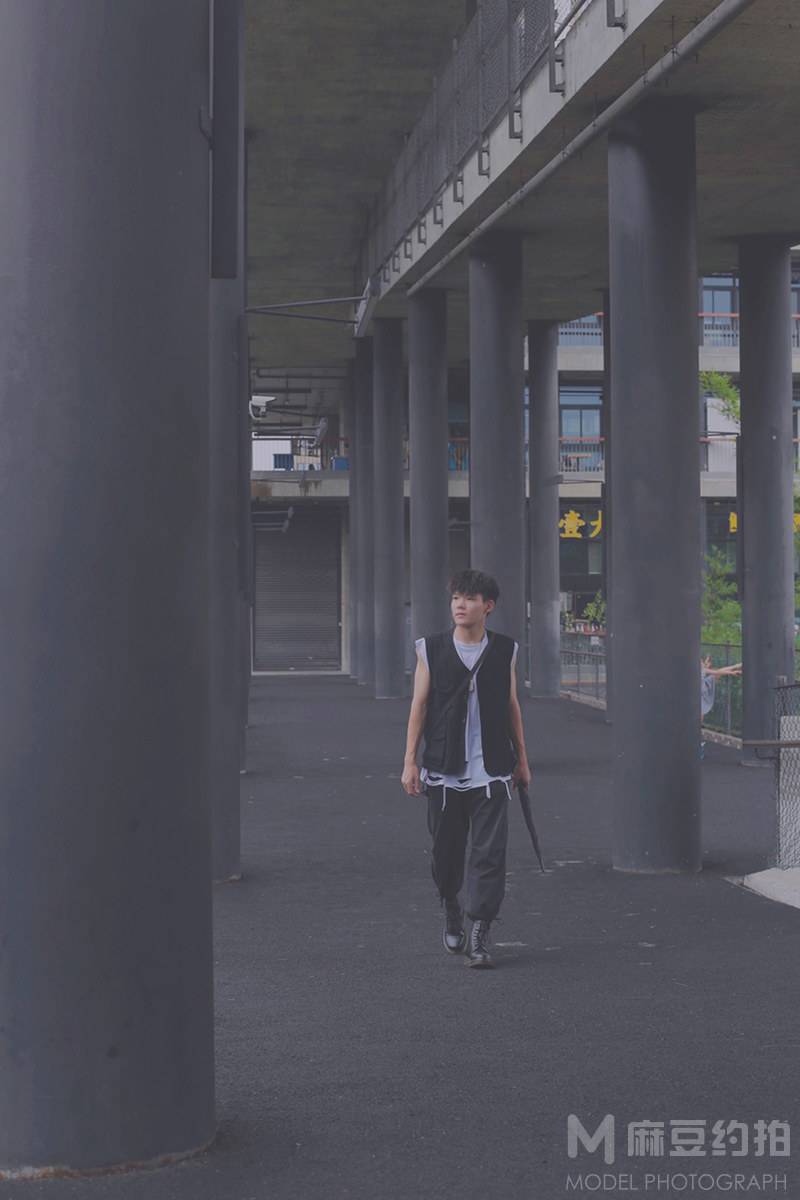 黑白模特