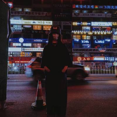夜景模特