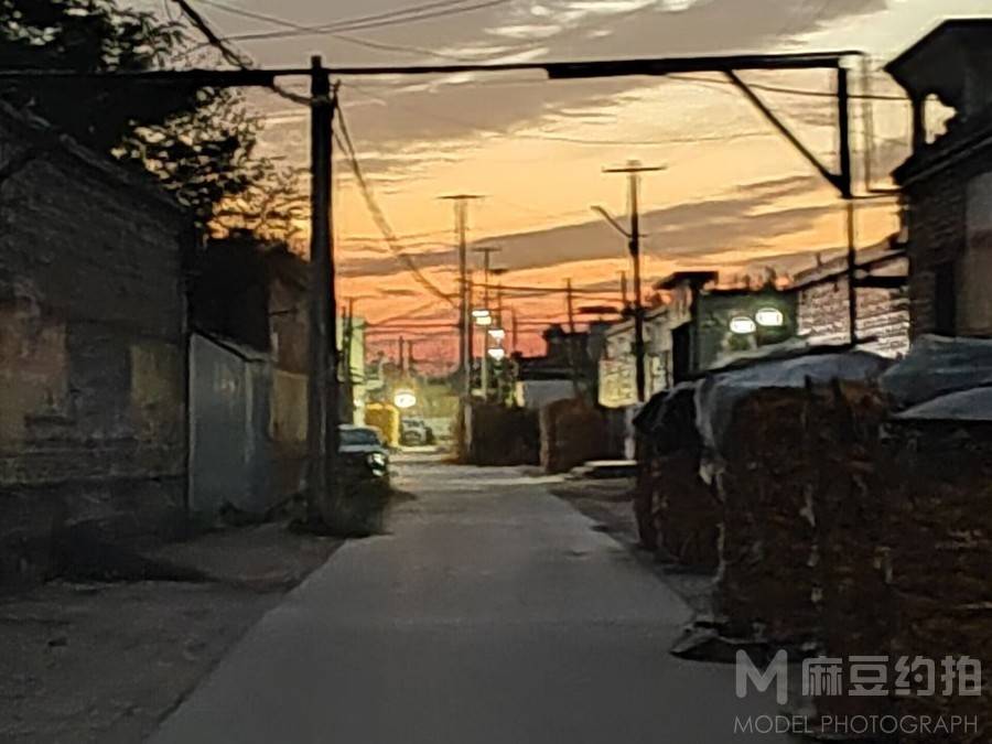 夜景模特