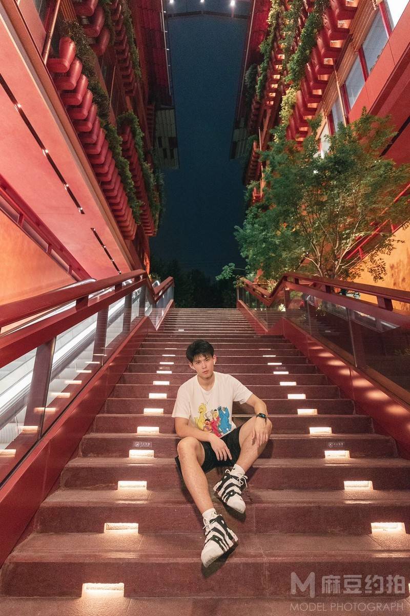 夜景模特