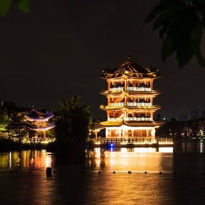 夜景模特