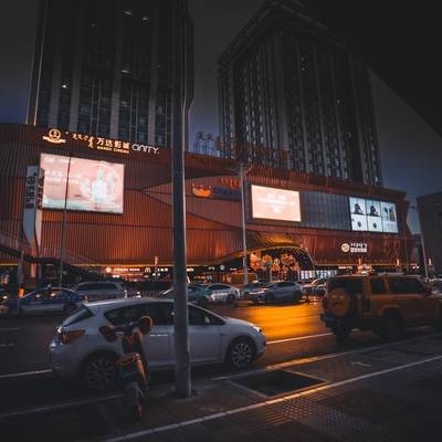 夜景模特