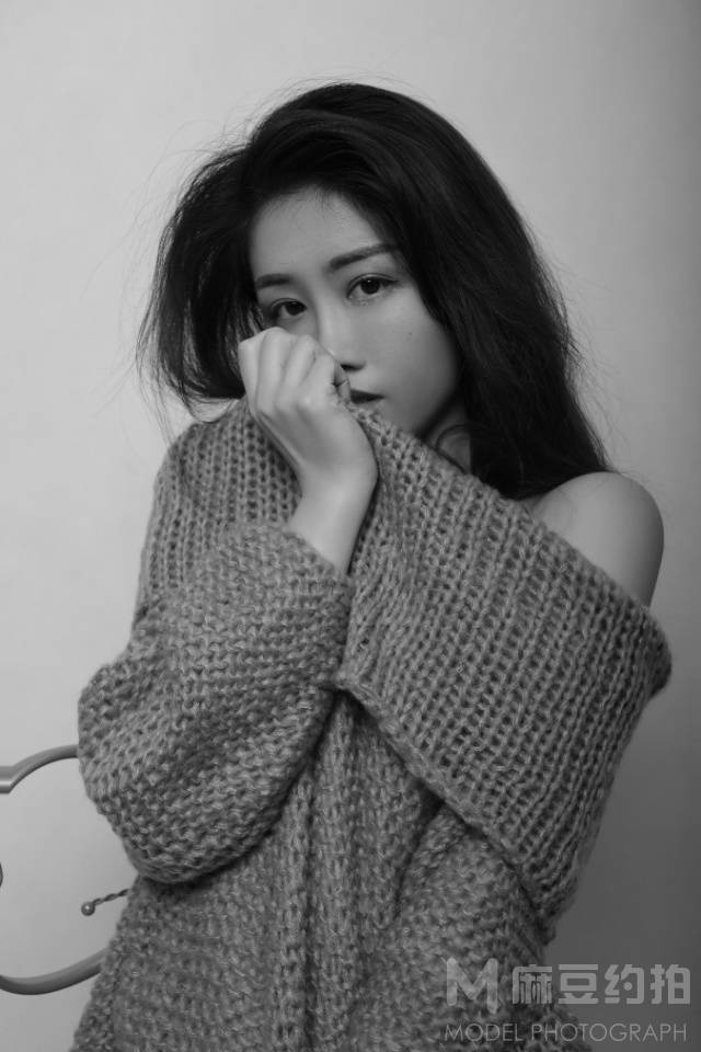 黑白模特